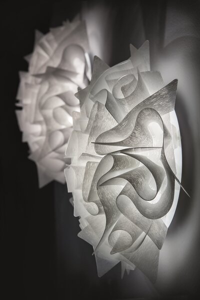 Slamp Veli Couture Mini, stropní designové svítidlo, 2x6W E14, prům. 32cm
