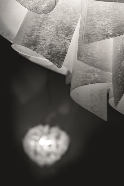 SLAMP VELSL00CTR01T00000EU Veli Couture large suspension, závěsné designové svítidlo s transparentním kabelem, 4x12W E27, prům. 60cm