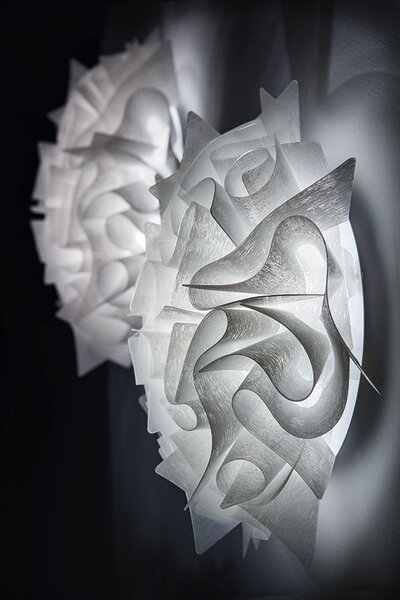 SLAMP VELCL00CTR00000000EU Veli Couture large, stropní designové svítidlo, 3x12W E27, prům. 78cm