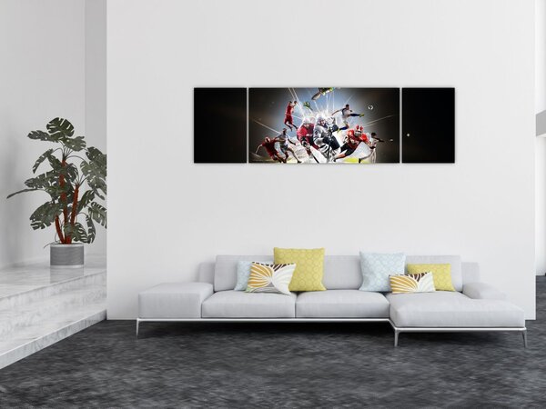Obraz - Sportovci (170x50 cm)