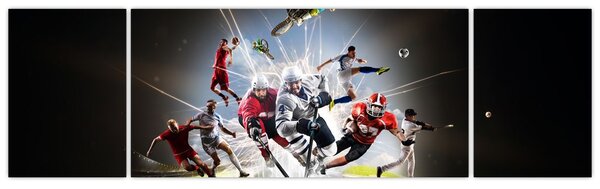 Obraz - Sportovci (170x50 cm)