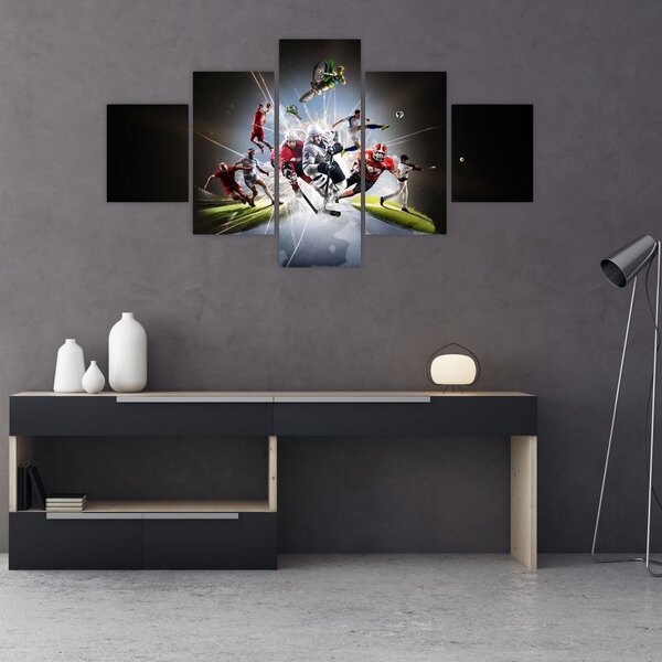 Obraz - Sportovci (125x70 cm)