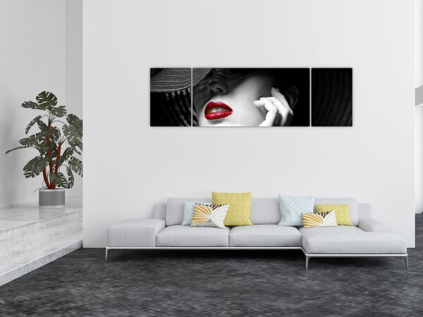 Obraz - Žena s kloboukem (170x50 cm)