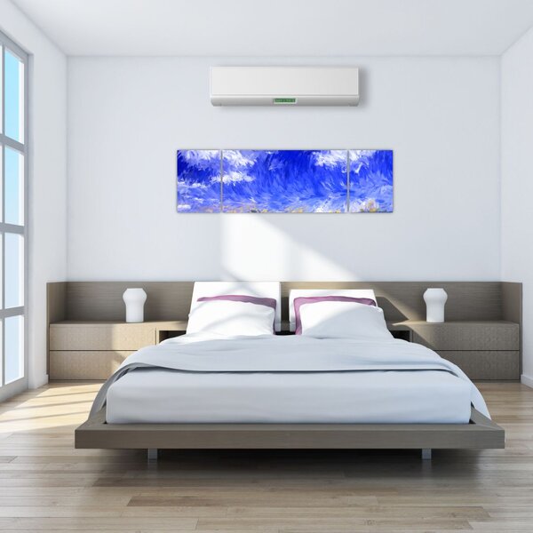 Obraz - Olejomalba, Zlaté pole (170x50 cm)