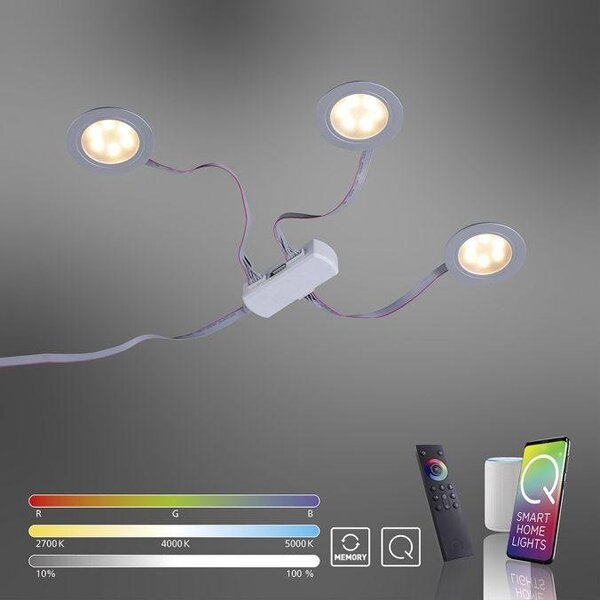 PN 1150-95 Q-ELLI, vestavná svítidla, Smart Home RGB+2700-5000K - PAUL NEUHAUS
