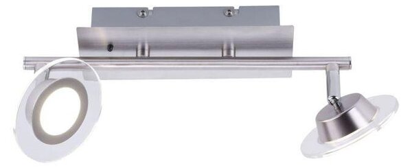 LD 12092-55 LOLA-MIKE LED stropní bodové svítidlo, 2-ramenné, ocel, modern RGB+2700-5000K - LEUCHTEN DIREKT / JUST LIGHT