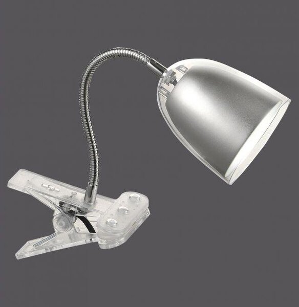 LD 13601-55 LULIN LED svítidlo se svorkou, jednoduché, flexibilní, 3000K - LEUCHTEN DIREKT / JUST LIGHT