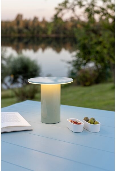 LED stmívatelná stolní lampa v mentolové barvě (výška 18 cm) Fungo – Remember