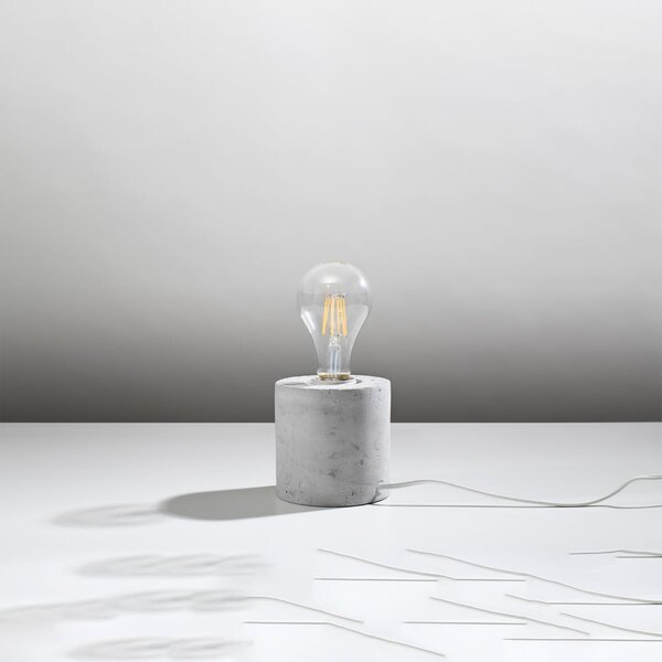 Stolní lampa Salgado, betonové tělo svítidla