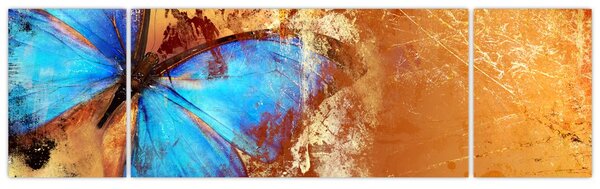 Obraz - Modrý motýl (170x50 cm)
