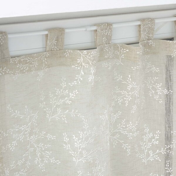 Světle hnědé voálové záclony v sadě 2 ks 60x120 cm Karla – douceur d'intérieur