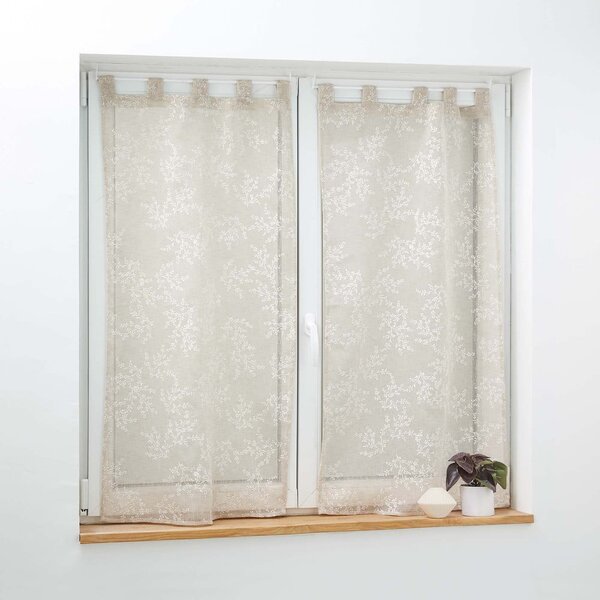 Světle hnědé voálové záclony v sadě 2 ks 60x120 cm Karla – douceur d'intérieur
