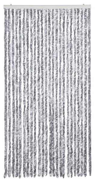 Závěs proti hmyzu bílý a šedý 100 x 200 cm žinylka