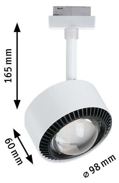 P 96770 URail LED lištový spot Aldan spot 8W CCT 230V bílá - PAULMANN