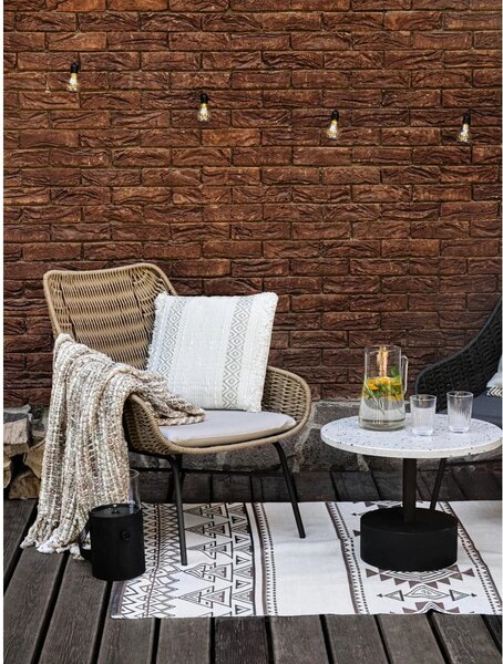 Béžovo hnědý oboustranný venkovní koberec z recyklovaného plastu Green Decore Afra, 120 x 180 cm