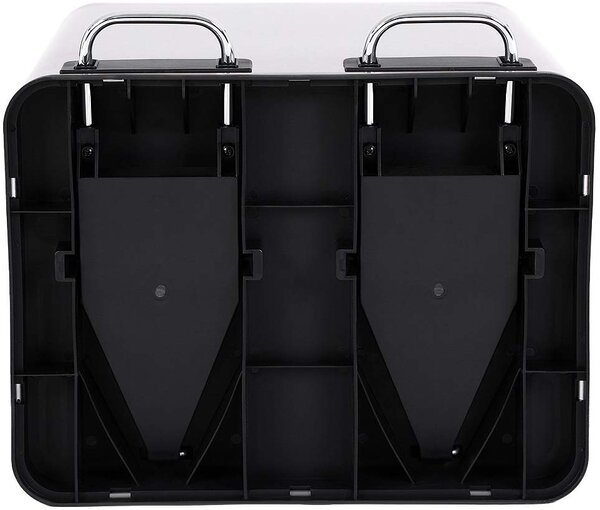 SONGMICS Odpadkový koš na tříděný odpad 2 x 15 L stříbrno/černý