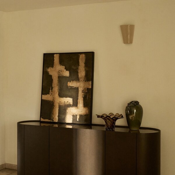 Kave Home Béžovo-zelený abstraktní obraz Emeri 100 x 80 cm