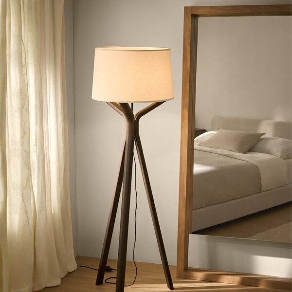 Kave Home Dřevěné stojací zrcadlo Vatro 181 x 96 cm