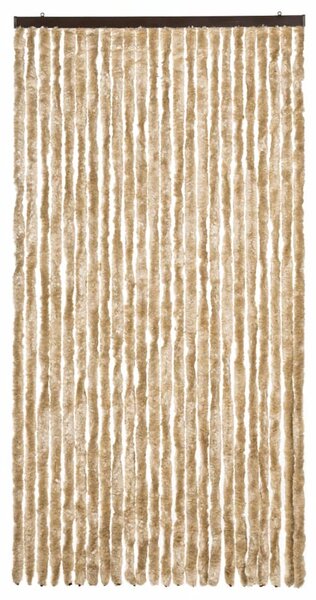 Závěs proti hmyzu béžový 100 x 200 cm žinylka