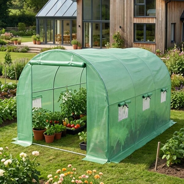 Ak furniture Zahradní fóliovník BEDDIE I 200x300x200 cm zelený