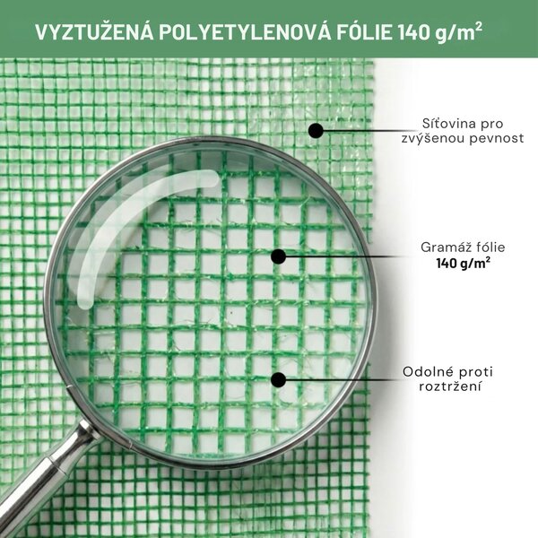 Ak furniture Zahradní fóliovník BEDDIE 200x300x200 cm zelený