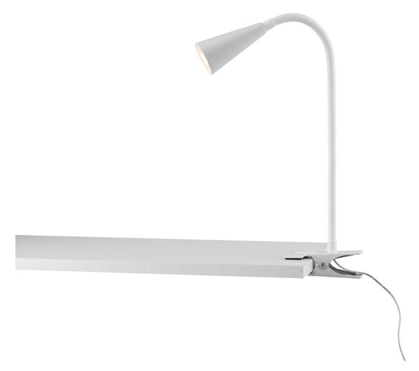 Livarno home Stolní LED lampa Freya (lampa se svorkou, bílá) (100383172002)