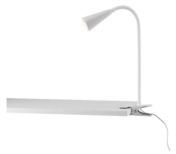 Livarno home Stolní LED lampa Freya (lampa se svorkou, bílá) (100383172002)