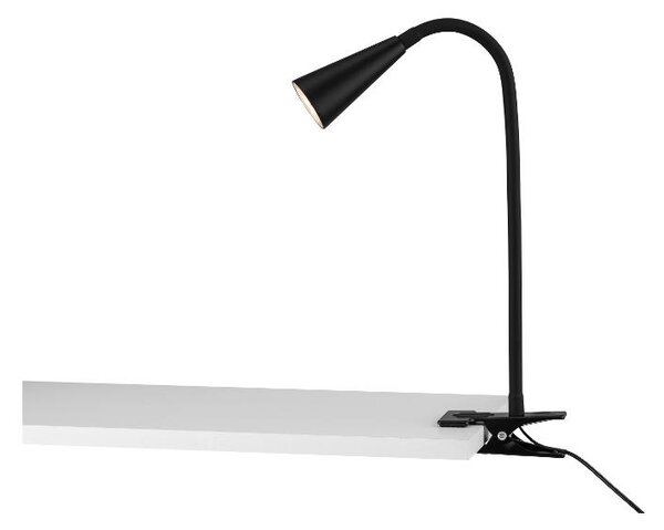 Livarno home Stolní LED lampa Freya (lampa se svorkou, černá) (100383172001)