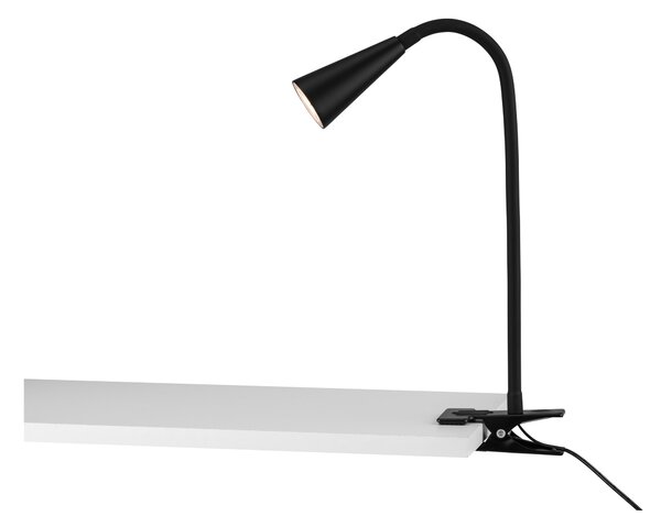 Livarno home Stolní LED lampa Freya (lampa se svorkou, černá) (100383172001)