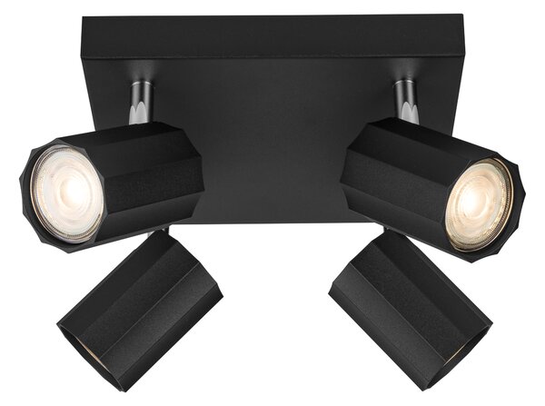 Livarno home Stropní / Nástěnné LED svítidlo Theia (stropní svítidlo bodové/černá) (100393017002)