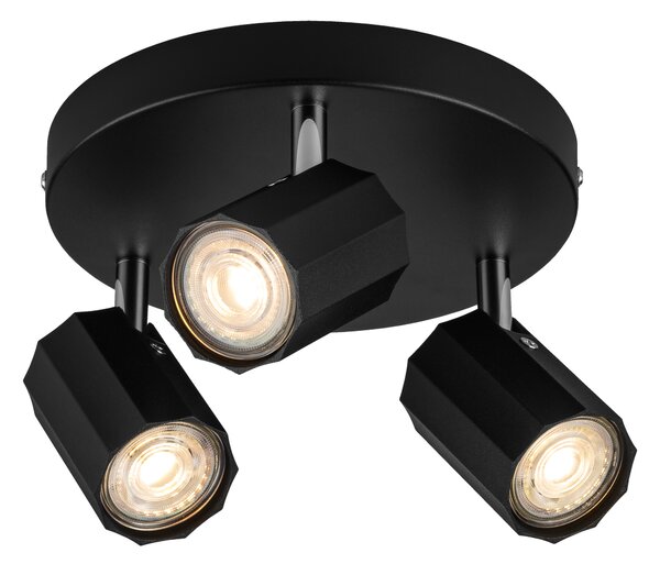 Livarno home Stropní / Nástěnné LED svítidlo Theia (stropní bodové svítidlo, matná černá) (100393031002)