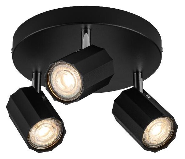 Livarno home Stropní / Nástěnné LED svítidlo Theia (stropní bodové svítidlo, matná černá) (100393031002)