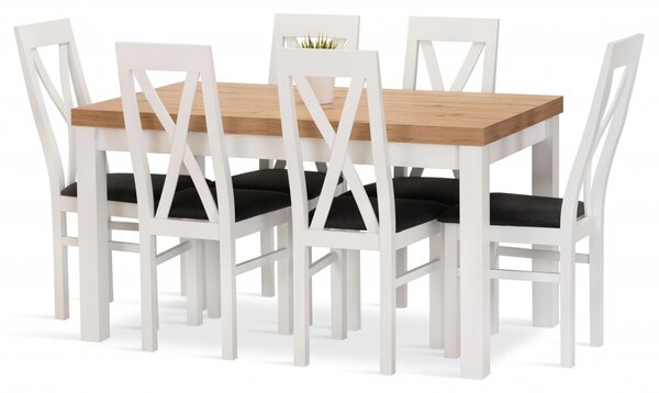Jídelní sestava RITA stůl + 6 židlí