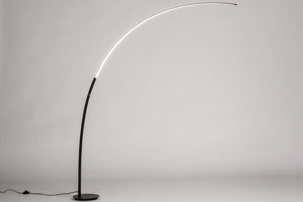 Stojací oblouková LED lampa Counter Black (LMD)