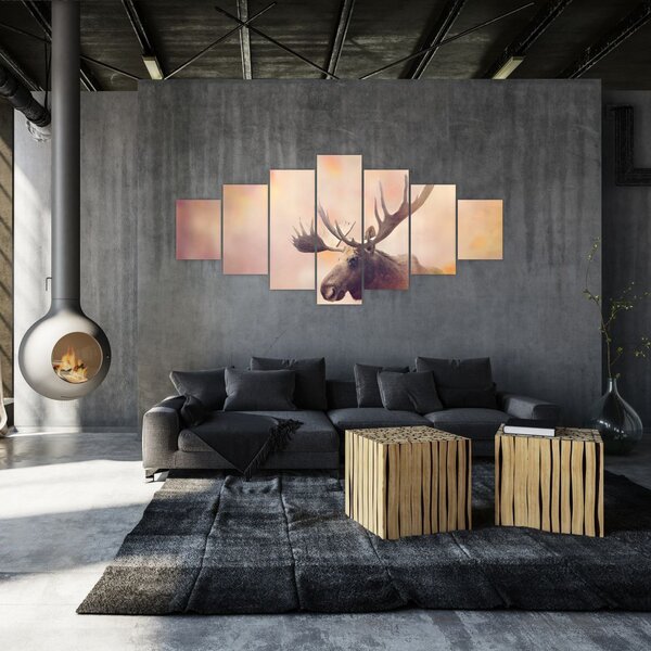 Obraz - Los v podzimním listí (210x100 cm)