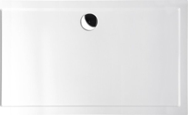 Polysan KARIA retro sprchová vanička z litého mramoru, obdélník 120x70cm, bílá 47511