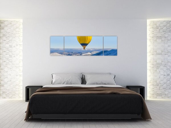 Obraz - Let nad zimní krajinou (170x50 cm)