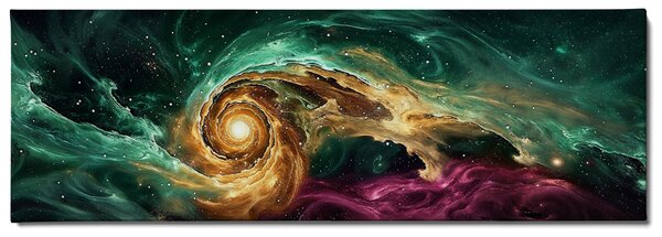Obraz na plátně - Galaxie Cosmeo FeelHappy.cz Rozměr obrazu (Šířka x Výška): 60 x 20 cm