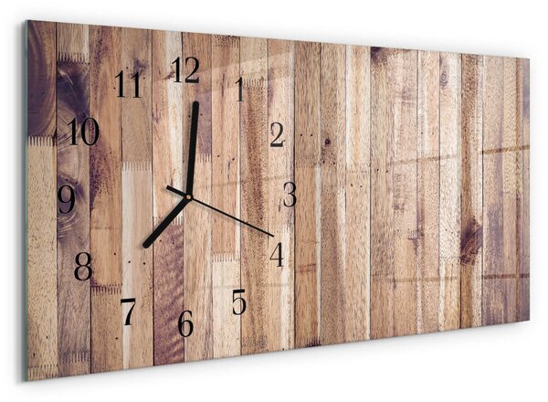 Skleněné hodiny horizontální Dřevěné desky zsppc-60x30-00295367