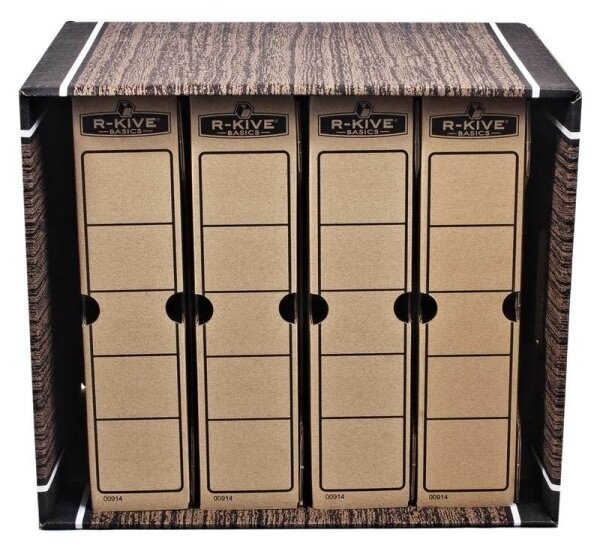 Archivační kontejner Fellowes Bankers Box Woodgrain 2 ks/bal, hnědá