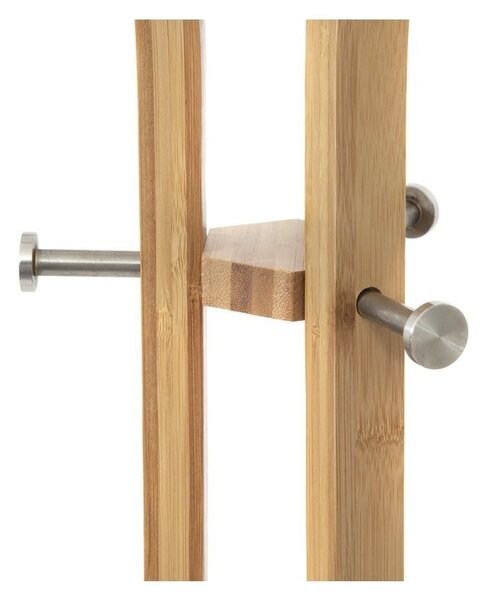 Bambusový věšák na oblečení Compactor Bamboo, hnědá