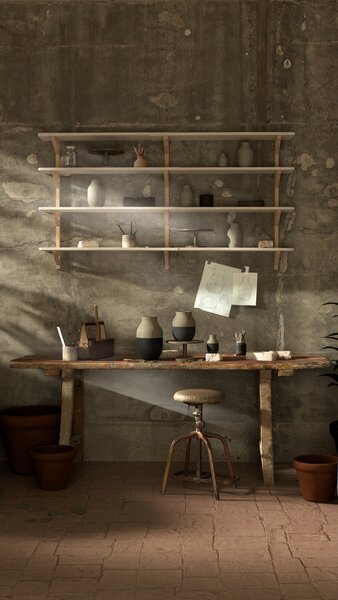 Kähler Design Kameninová váza Omaggio Circulare - 20 cm KD514