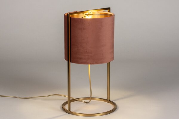 Stolní lampa Burnham Brown and Gold (LMD)