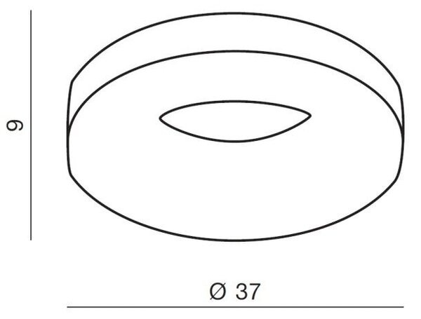 AZ2947 LED Stropní svítidlo RING 1xLED/18W/230V