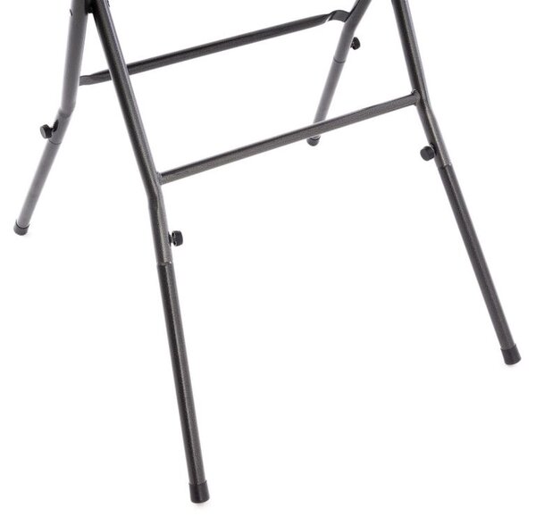 Zahradní barový stolek kulatý, ratanový, 110 cm, hnědý