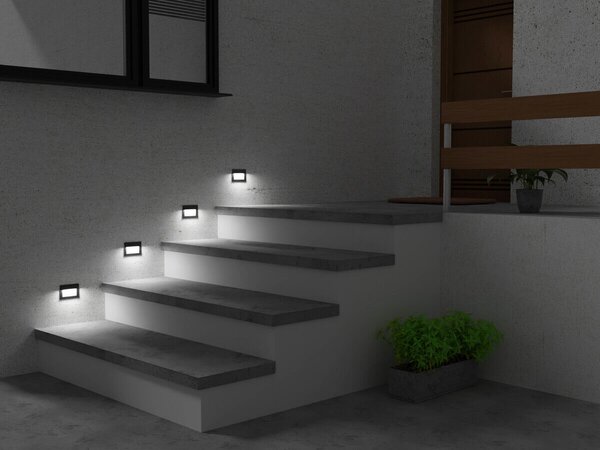 GLASI LED 3W P WW-GRVestavné LED svítidlo