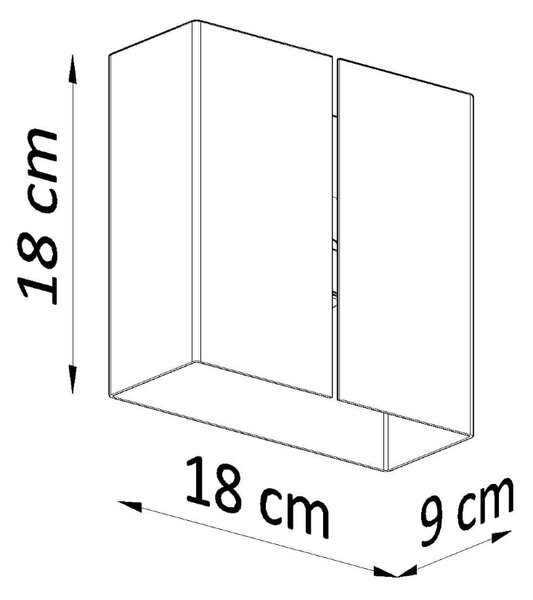 Nástěnné svítidlo Linea, 1x bílé kovové stínítko