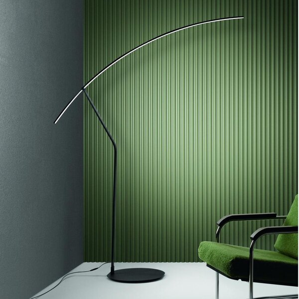 Ondaluce - LED Stmívatelná stojací lampa FOLAGA LED/30W/230V 190 cm černá