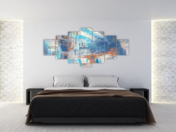Obraz - Zrozen k jízdě, modré tóny (210x100 cm)