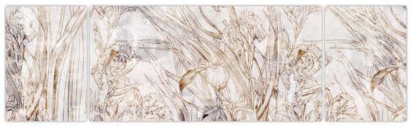 Obraz - Kosatce (170x50 cm)